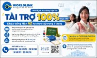 WORLDLINK ACADEMY TÀI TRỢ 100% HỌC PHÍ KHÓA TIẾNG HÀN HÈ